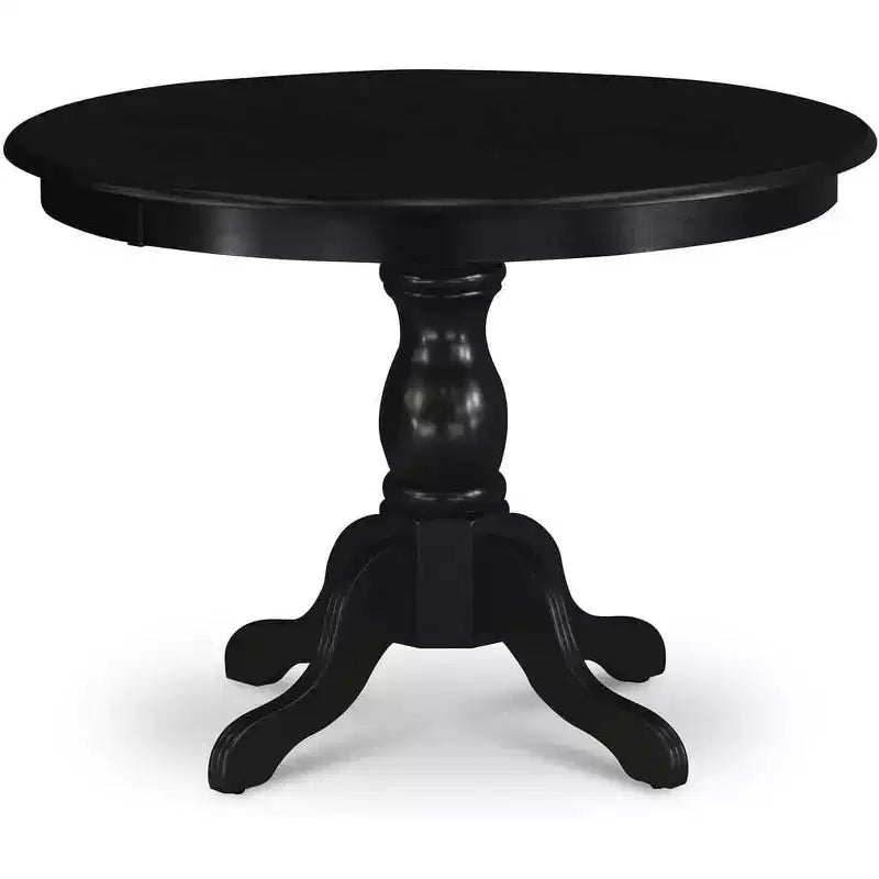 Tavolo da Cucina Moderno HomeStock con Piano e Gambe a Piedistallo in Legno Asiatico