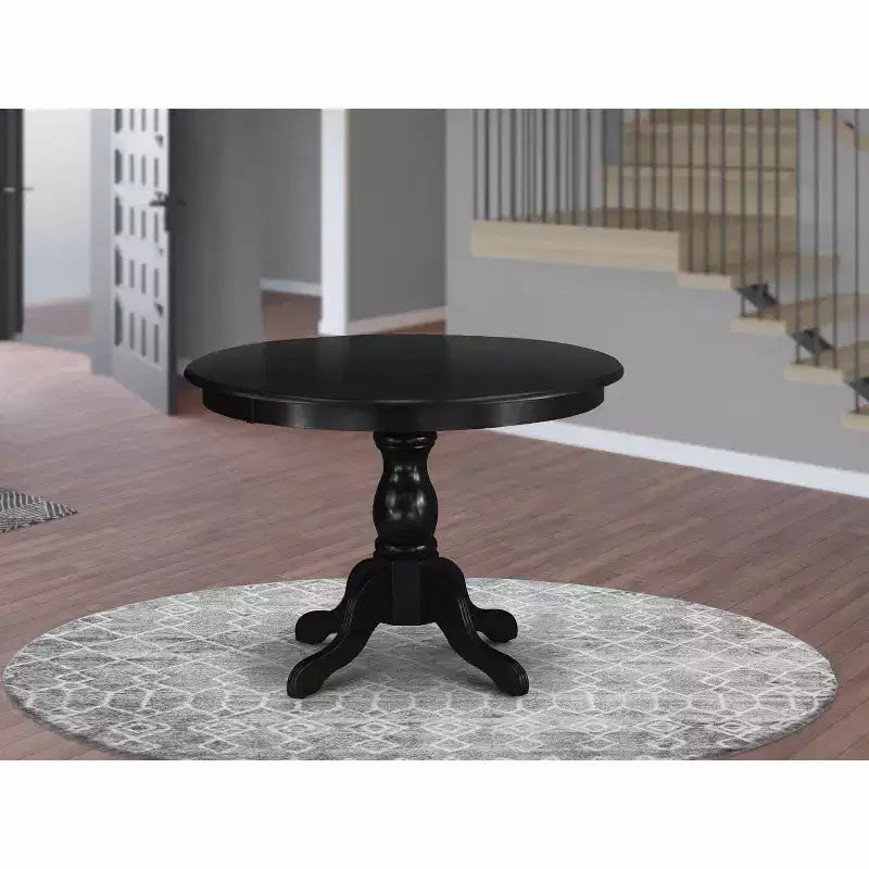 Tavolo da Cucina Moderno HomeStock con Piano e Gambe a Piedistallo in Legno Asiatico