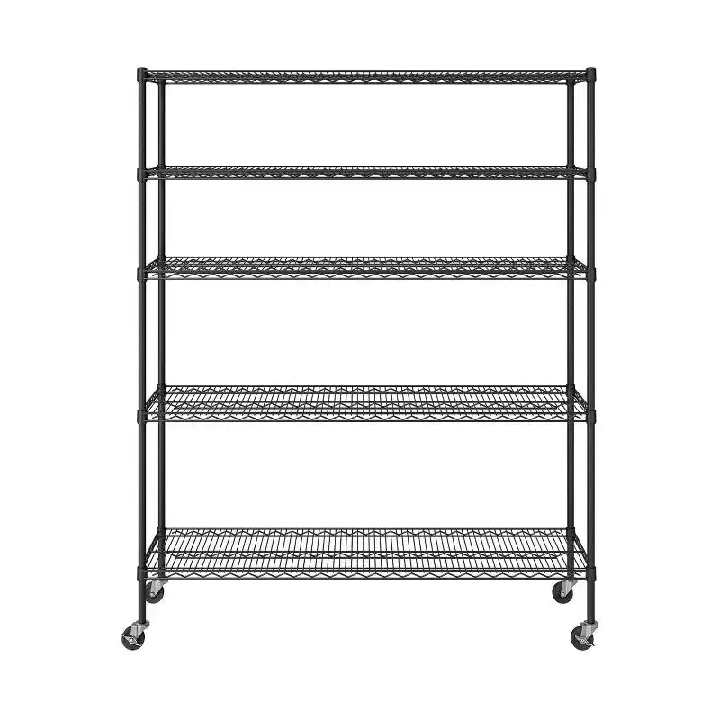 Scaffalatura in Acciaio a 5 Ripiani Seville Classics UltraDurable Certificata NSF, 152,4 cm L x 182,88 cm A x 45,72 cm P