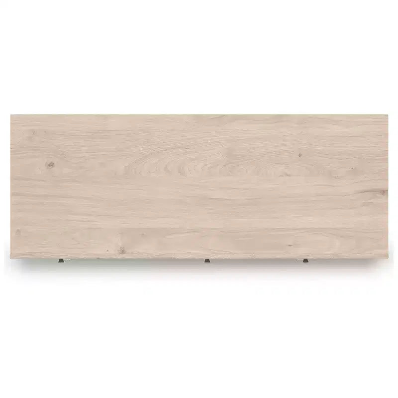 Signature Design by Ashley Birkmore Cassettiera a 6 cassetti, Finitura Rovere Chiaro con Dettagli Floreali, Tan