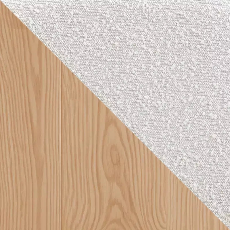 Sgabelli da Bar con Braccioli Imbottiti Bouclé, Set di 2, con Gambe in Metallo Effetto Legno per Cucina, Soggiorno, Ristorante, Caffetteria - Morden Fort