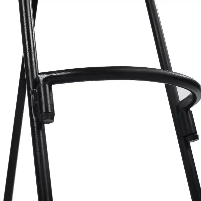 Sgabello da bancone Royal Hampton Industrial in legno di mango e ferro, altezza 24 pollici, set da 2