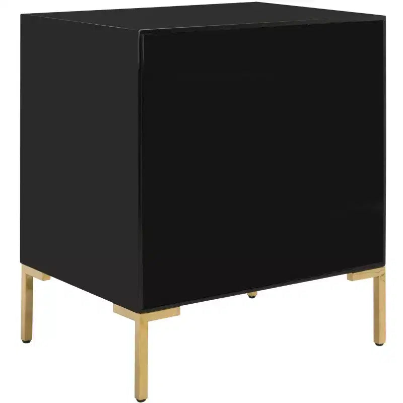 Comodino a 3 cassetti Lucian - SFV3559 - Nero/Ottone - Safavieh Couture