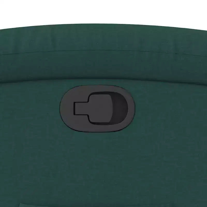 vidaXL Poltrona reclinabile verticale verde scuro - Assistenza Power Lift, reclinazione manuale, seduta in tessuto imbottito, tasca laterale, struttura robusta per anziani