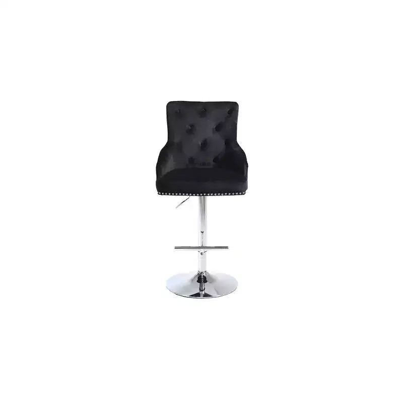 Meridian Furniture, Sgabello regolabile Claude in velluto nero