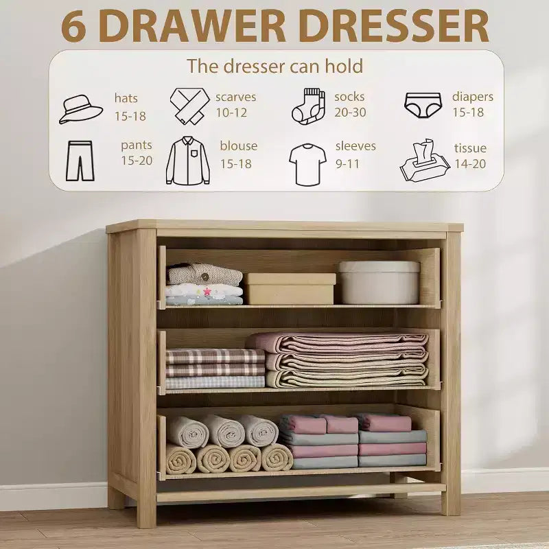 Comodino in Rattan Acekool con Cassetti, Ampia Cassettiera Boho con Cassetti Profondi e Maniglie ad Anello per Camera da Letto, Cameretta, Soggiorno - Naturale