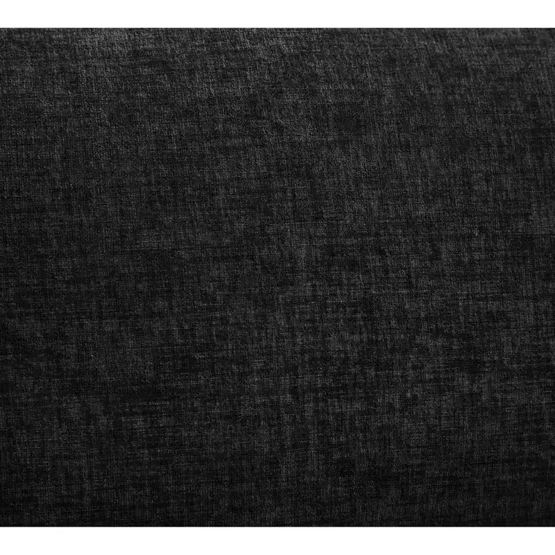 MAYEERTY Chaise longue 51 Oversize con pouf, rivestimento in ciniglia felpata, nero, contenitore, comfort