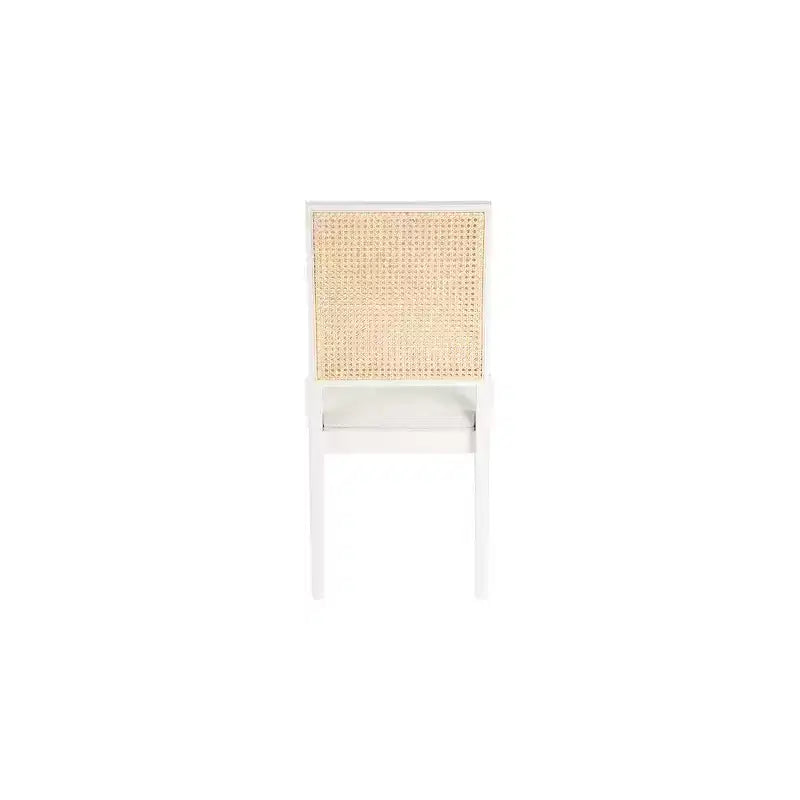 Meridian Furniture, Sedia da Pranzo Butterfly in Tessuto Strutturato di Lino Crema, Set da 2