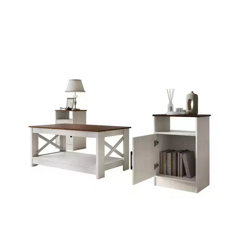 Set di tavolini da salotto 3 pezzi Home Design Lebanon
