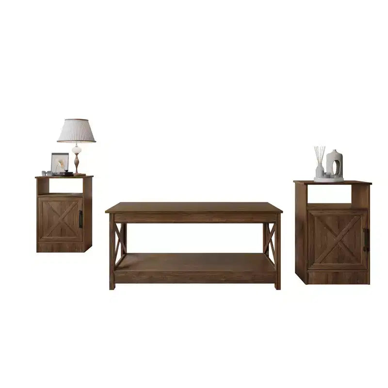 Set di tavolini da salotto 3 pezzi Home Design Lebanon