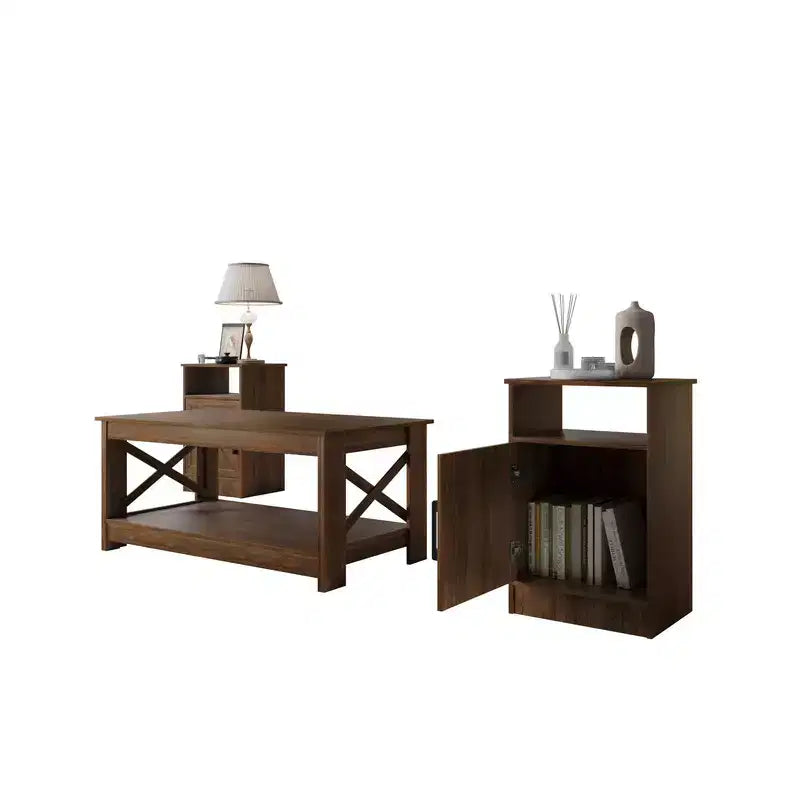 Set di tavolini da salotto 3 pezzi Home Design Lebanon