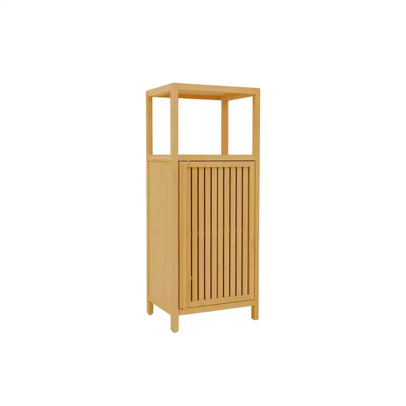 GDFStudio Mobile Contenitore Hoyle Moderno 41 in Bambù con Anta e Ripiano
