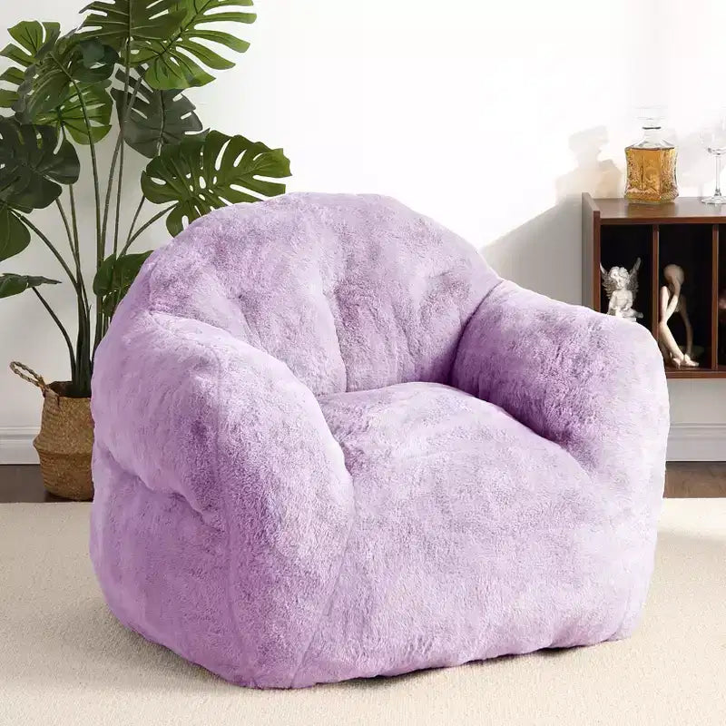 GustoWave Extra Large Bean Bag Chair for Bedroom & Living Room, Purple