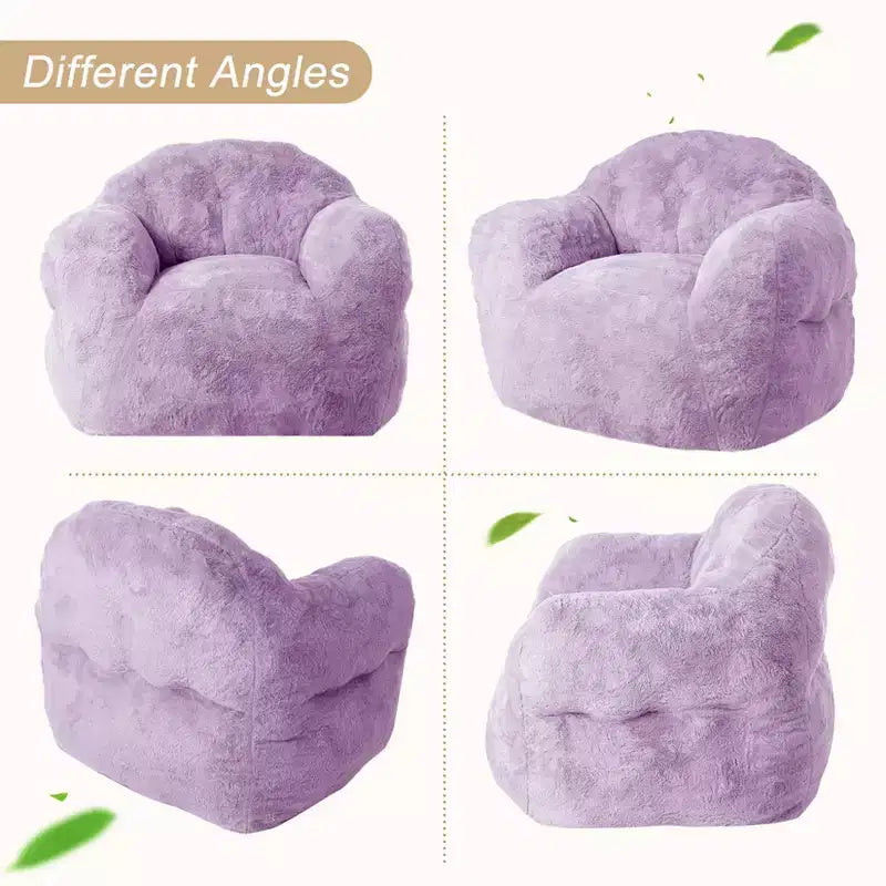 Poltrona sacco extra large GustoWave per camera da letto e soggiorno, viola