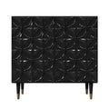 CLIHOME 2 Door Sideboard Gloss Lacquer Media Storage Accent Cabinet Utility Storage Cabinets