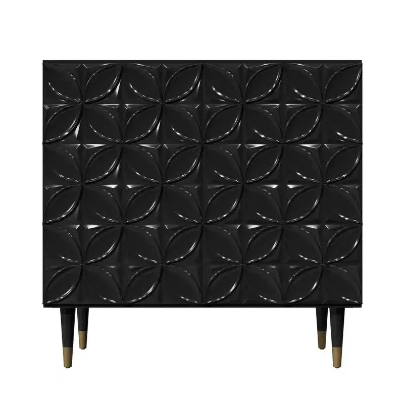 CLIHOME 2 Door Sideboard Gloss Lacquer Media Storage Accent Cabinet Utility Storage Cabinets
