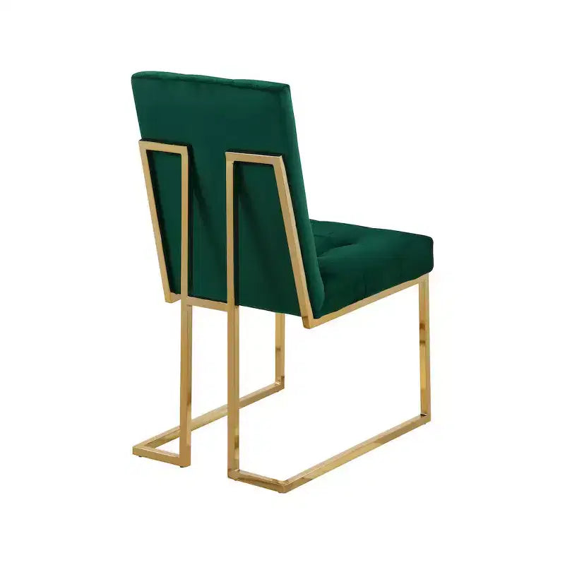Meridian Furniture, Sedia da pranzo in velluto Pierre, Set da 2