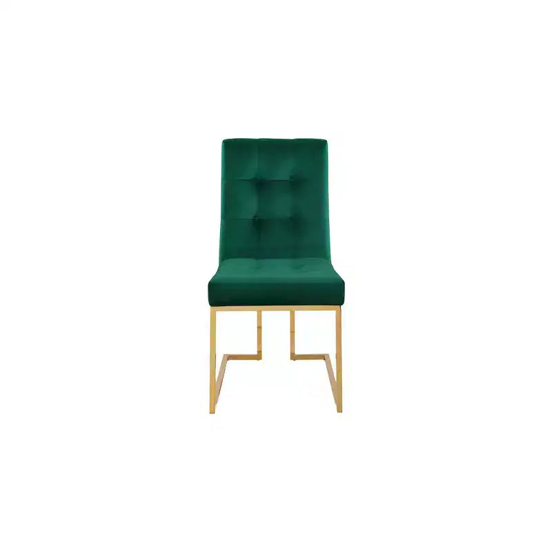 Meridian Furniture, Sedia da pranzo in velluto Pierre, Set da 2