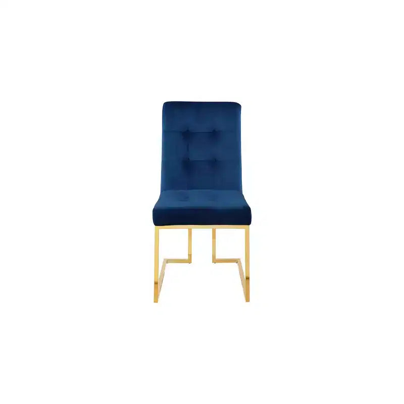Meridian Furniture, Sedia da pranzo in velluto Pierre, Set da 2