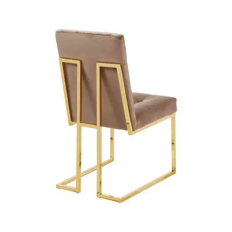 Meridian Furniture, Sedia da pranzo in velluto Pierre, Set da 2