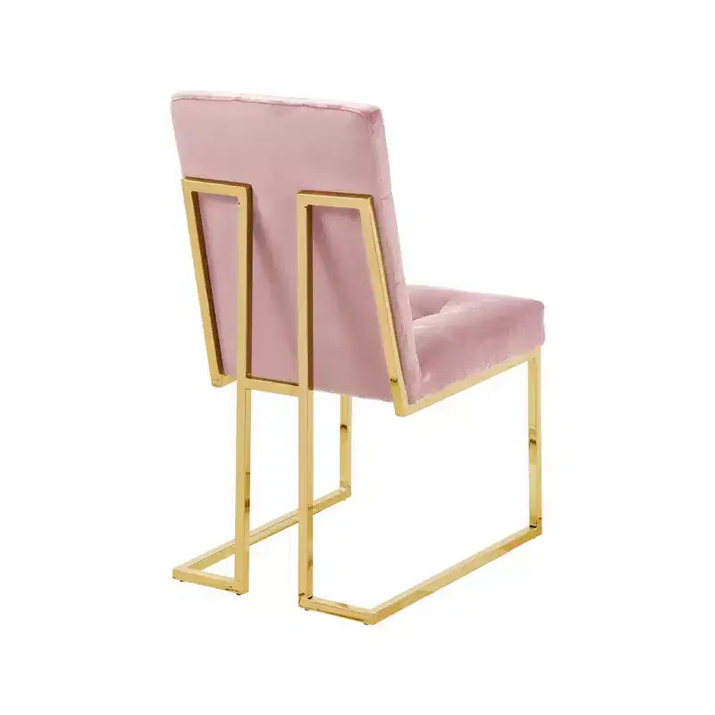 Meridian Furniture, Sedia da pranzo in velluto Pierre, Set da 2