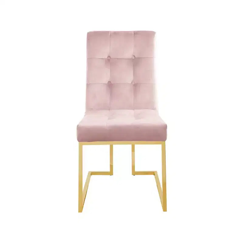 Meridian Furniture, Sedia da pranzo in velluto Pierre, Set da 2