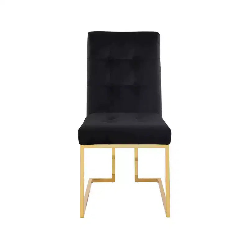 Meridian Furniture, Sedia da pranzo in velluto Pierre, Set da 2