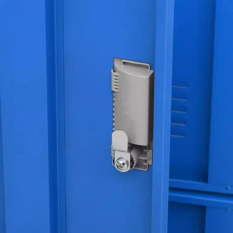 vidaXL Armadietto metallico Grigio chiaro e Blu Acciaio Media