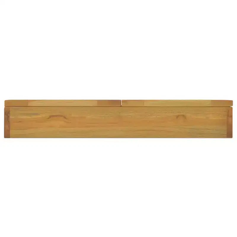 vidaXL Mobile specchiera con cornice in legno massello di teak - Specchio da ingresso con spazio aggiuntivo - Unità a parete - Dimensioni: 23,6 x 3,9 x 15,7
