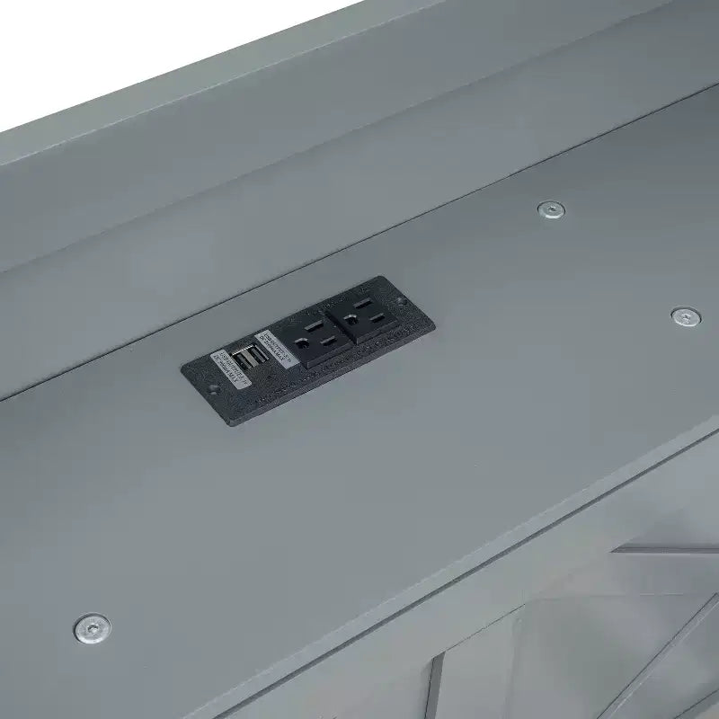 Struttura letto a piattaforma in legno Twin/Full Size con testiera portaoggetti e prese di corrente, letto estraibile Twin Size e 3 cassetti portaoggetti - ModernLuxe