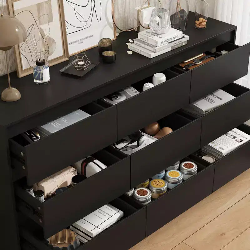Famapy Cassettiera Minimalista Contemporanea a 9 Cassetti, Ampio Spazio per Camera da Letto/Soggiorno