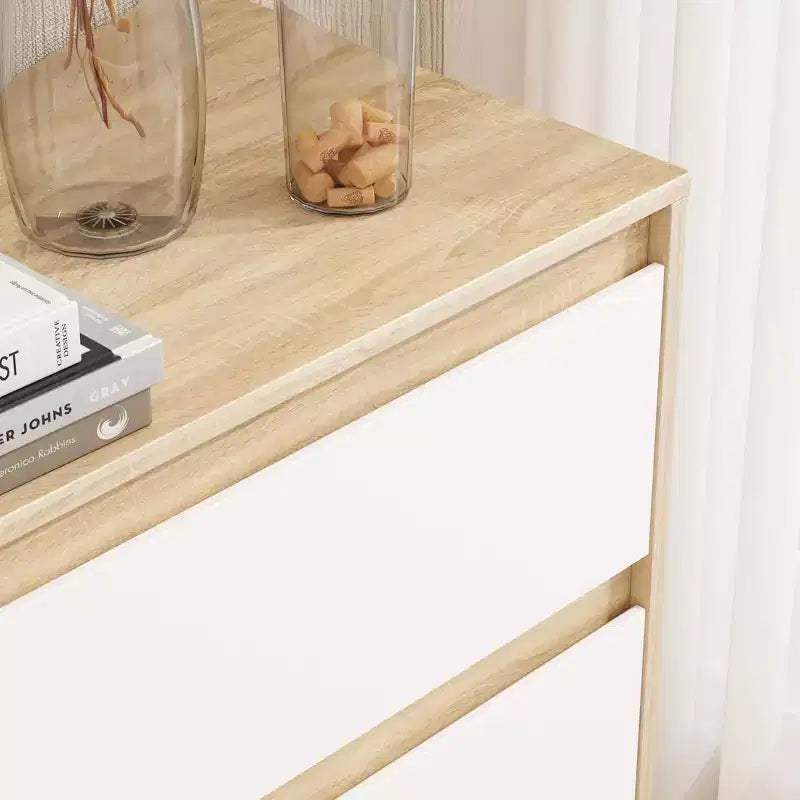 Famapy Cassettiera Minimalista Contemporanea a 9 Cassetti, Ampio Spazio per Camera da Letto/Soggiorno