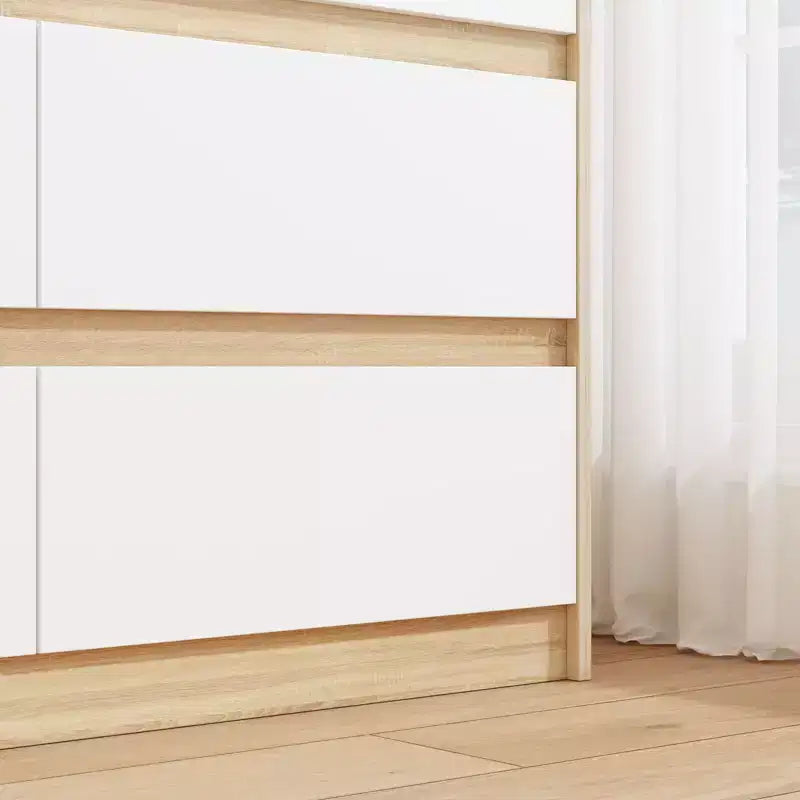 Famapy Cassettiera Minimalista Contemporanea a 9 Cassetti, Ampio Spazio per Camera da Letto/Soggiorno