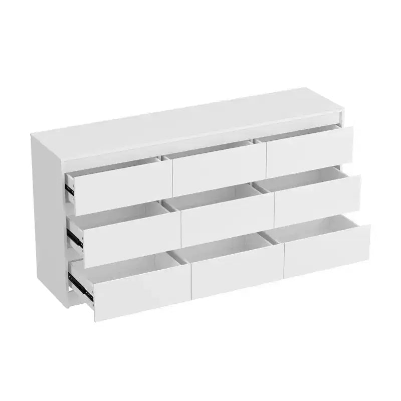 Famapy Cassettiera Minimalista Contemporanea a 9 Cassetti, Ampio Spazio per Camera da Letto/Soggiorno