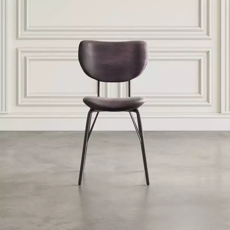 Jofran, sedia da pranzo imbottita in similpelle contemporanea moderna con schienale diviso (set da 2)
