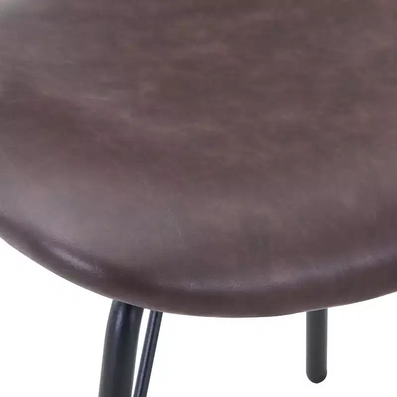 Jofran, sedia da pranzo imbottita in similpelle contemporanea moderna con schienale diviso (set da 2)