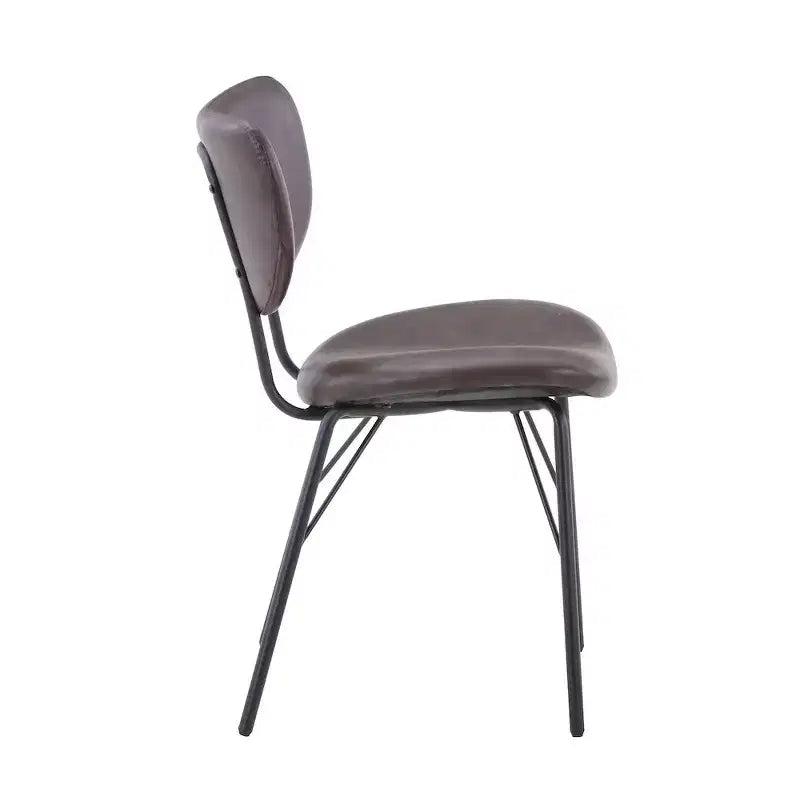 Jofran, sedia da pranzo imbottita in similpelle contemporanea moderna con schienale diviso (set da 2)