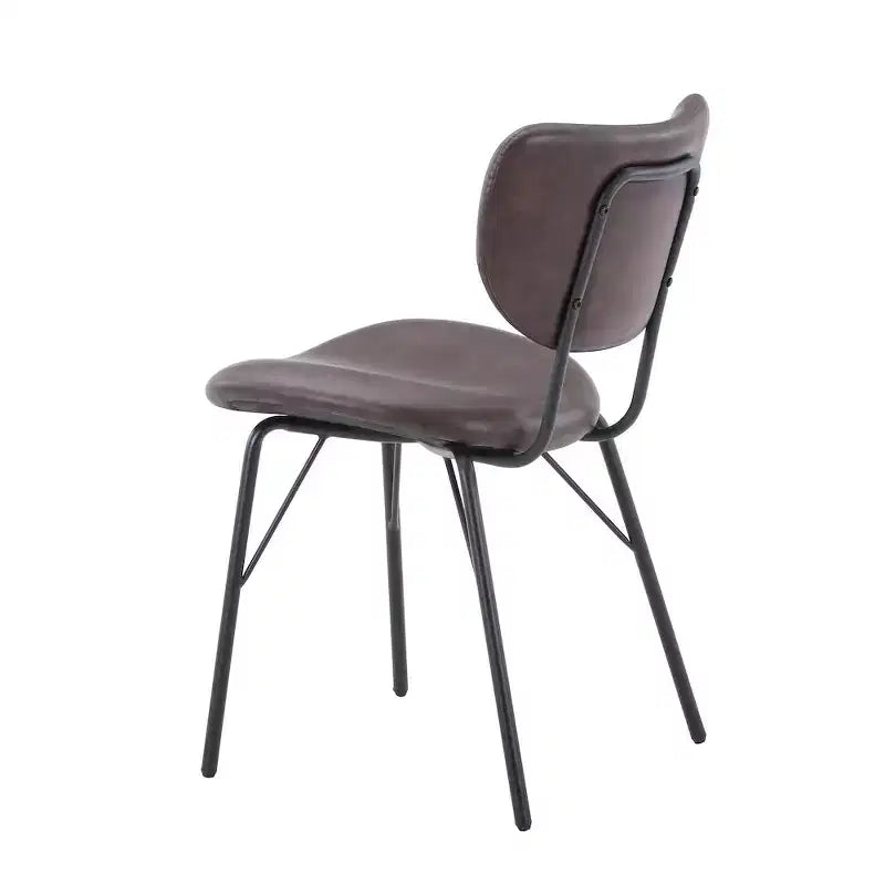 Jofran, sedia da pranzo imbottita in similpelle contemporanea moderna con schienale diviso (set da 2)