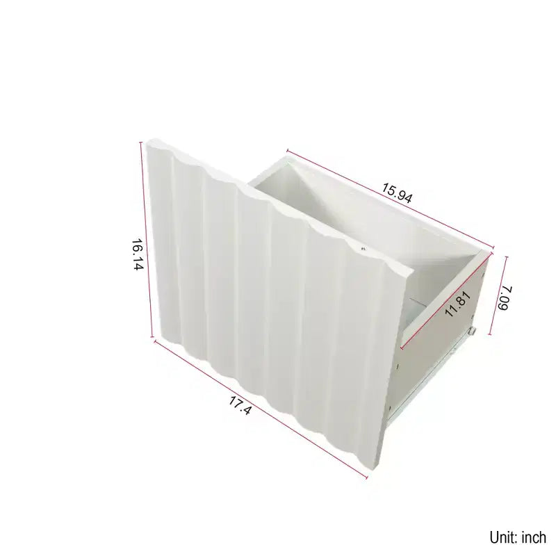 GDFStudio Mobile TV Lilia Moderno da 70,87'' con 2 Ripiani e 2 Cassetti