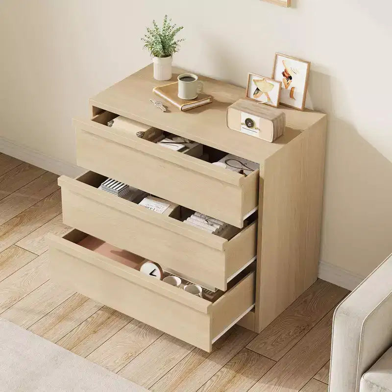 Cassettiera per camera da letto, Comodino a 3 cassetti con ampio spazio, Cassettiera piccola moderna da organizzazione Comodino per soggiorno, Cameretta