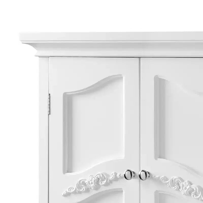 Pensile da parete rimovibile Teamson Home Versailles a 2 ante con ripiani interni regolabili, bianco