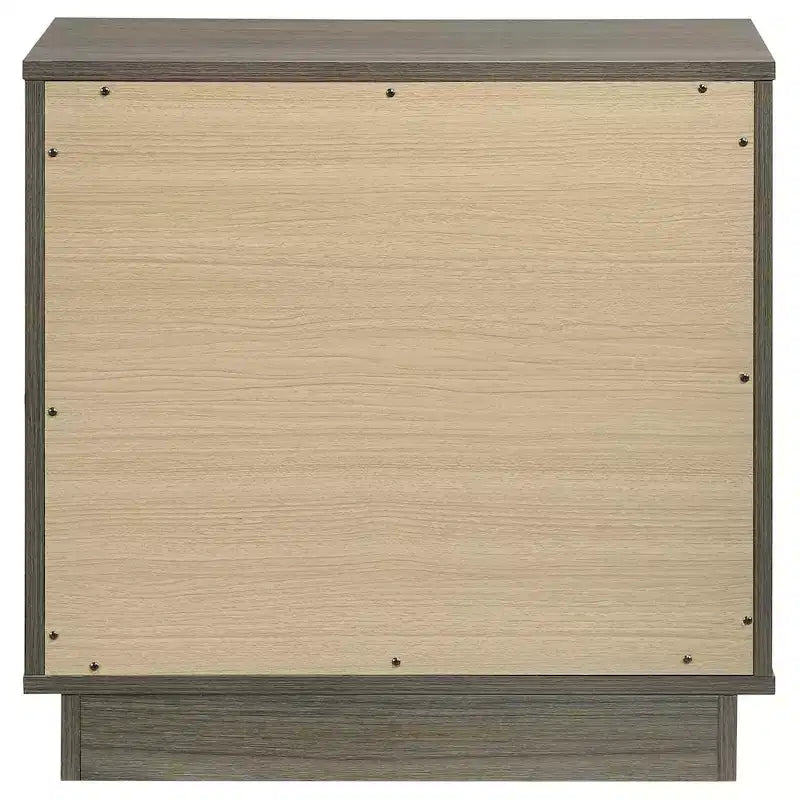 Coaster, Comodino a 2 cassetti Fenwick, Rovere Grigio