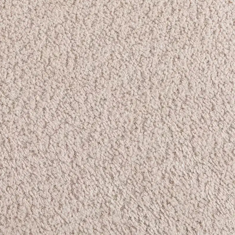 Poltrona girevole di design, poltrona rotonda moderna rivestita, poltrona singola girevole a 360° per soggiorno e camera da letto, bouclé beige