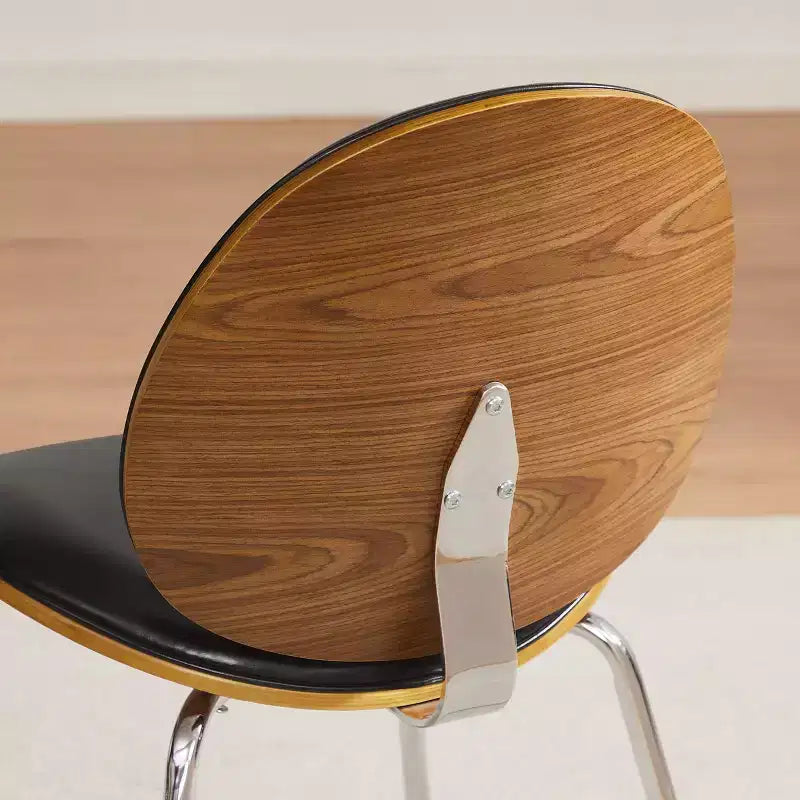 Sedie da pranzo Art Leon in legno curvato e similpelle