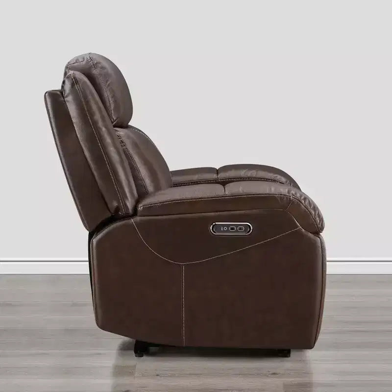 Poltrona Reclinabile Elettrica Spruce & Spring con Poggiatesta Elettrico e Porte di Ricarica