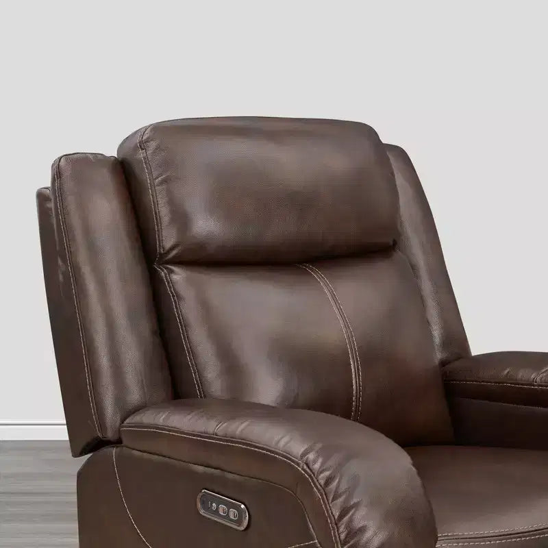 Poltrona Reclinabile Elettrica Spruce & Spring con Poggiatesta Elettrico e Porte di Ricarica