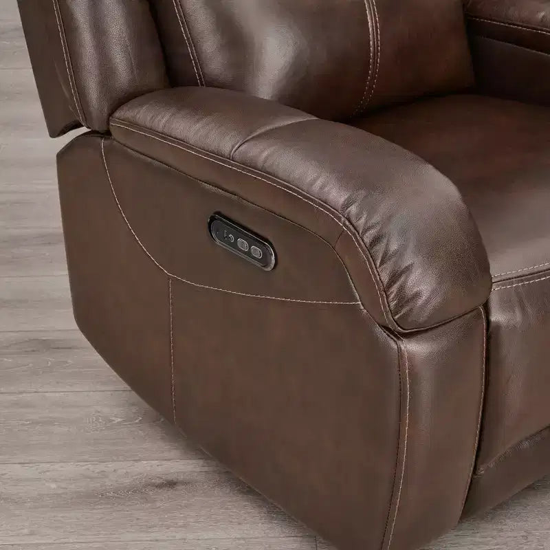 Poltrona Reclinabile Elettrica Spruce & Spring con Poggiatesta Elettrico e Porte di Ricarica