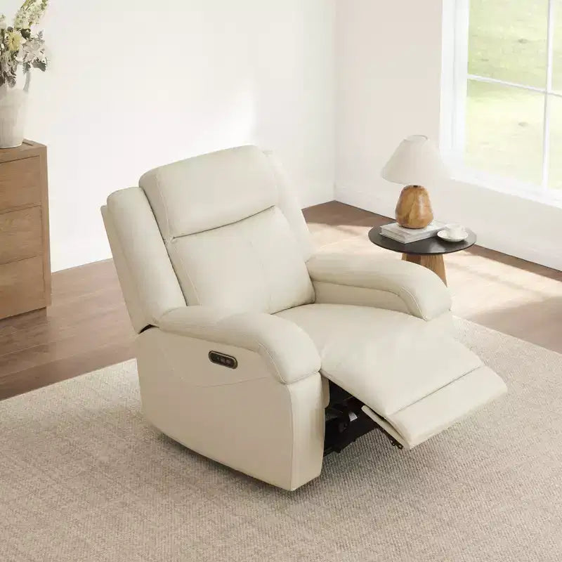 Poltrona Reclinabile Elettrica Spruce & Spring con Poggiatesta Elettrico e Porte di Ricarica
