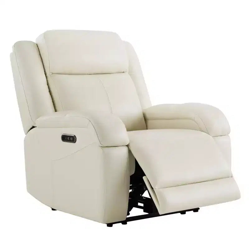 Poltrona Reclinabile Elettrica Spruce & Spring con Poggiatesta Elettrico e Porte di Ricarica