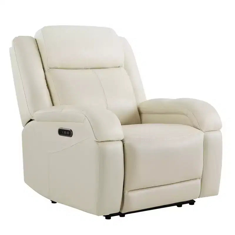Poltrona Reclinabile Elettrica Spruce & Spring con Poggiatesta Elettrico e Porte di Ricarica
